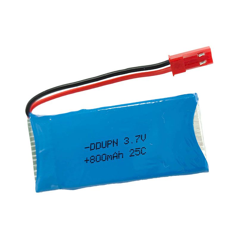 3.7V 1S 800mAh 25C锂电池JST插头